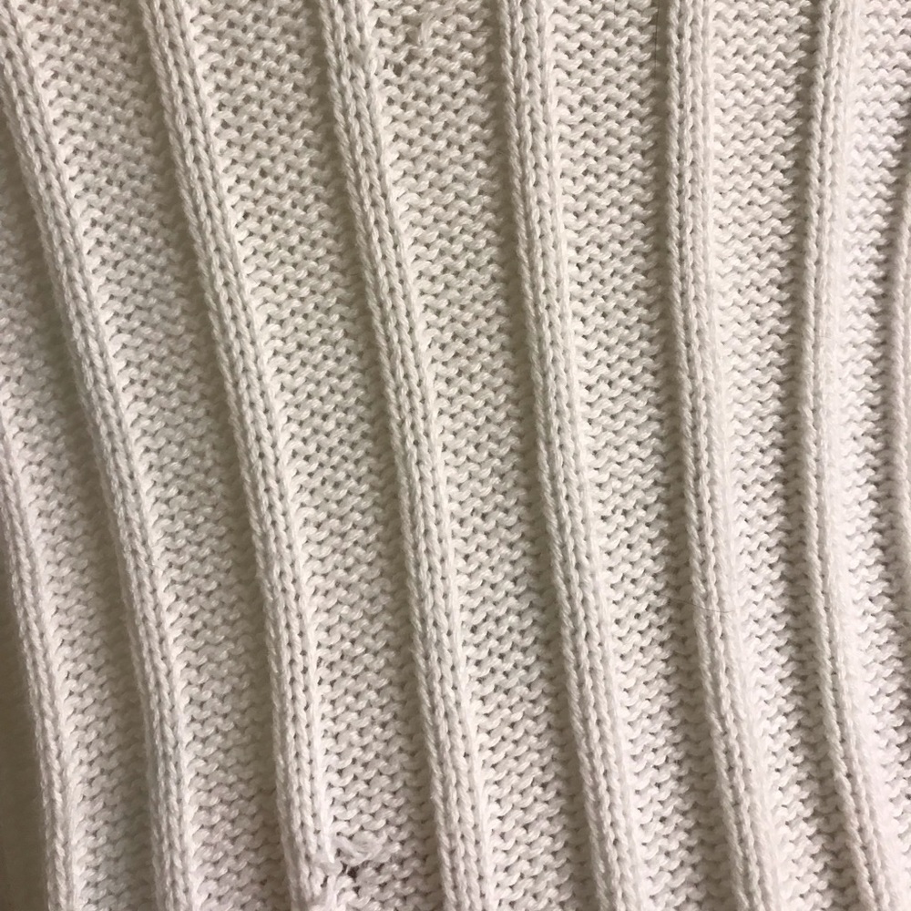 3/4 sleeve Kim Rogers White Sweater - Picture 4 of 4